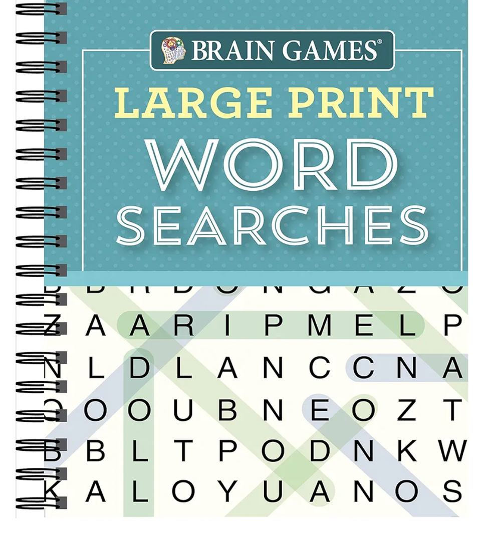 Brain Games - Large Print Word Searches (Teal)