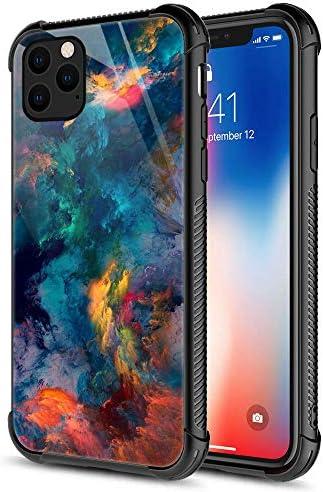 CARLOCA Compatible with iPhone 11 Case,Aquatic Green Nebula for iPhone 11 Cases for Men Boys,Graphic Design Shockproof Anti-Scratch Hard Back Case