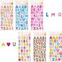 3D Puffy Glitter Stickers -  Colorful 3D Letter Stickers for Scrapbooking & DIY Crafts