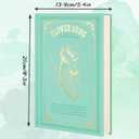 College Rule Journal Notebook for Women Girls, 216 Pages Journals for Writing A5 Hardcover Notebook for School, Note Taking, Journaling (Green)