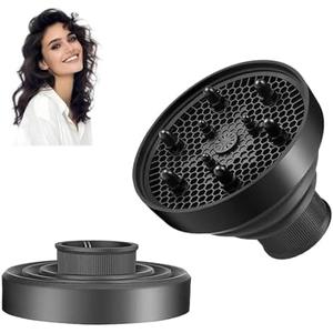 Collapsible Hair Dryer Diffuser Fit 1.57’’-1.96’’(4-5cm) Round Nozzle, Travel Hair Curly Difusor Attachment, Portable Silicone Diffuser for Hair Dryers, Salon Home Hair Blow Dryer Diffuser (Black) Collapsible Hair Dryer Diffuser Fit 1.57’’-1.96’’(4-5cm) Round Nozzle, Travel Hair Curly Difusor Attachment, Portable Silicone Diffuser for Hair Dryers, Salon Home Hair Blow Dryer Diffuser (Black)