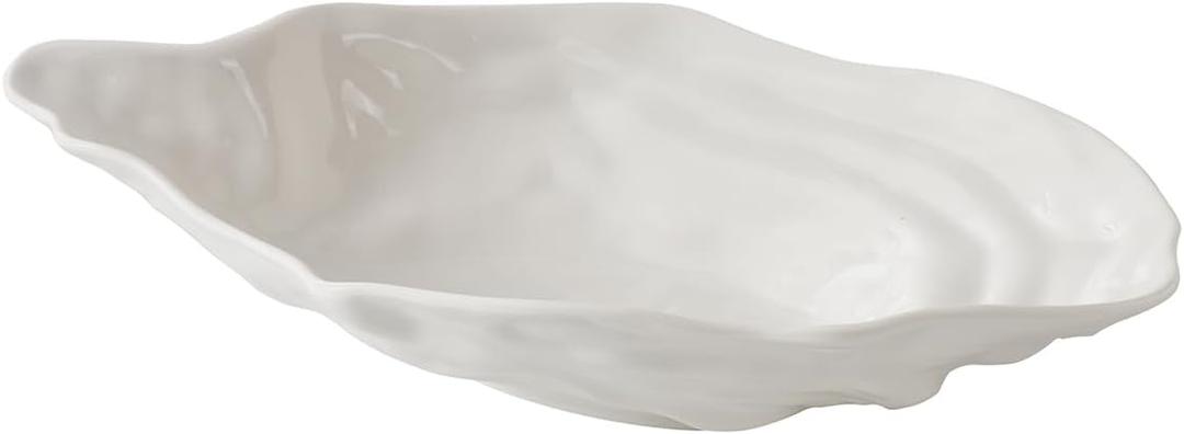 Pampa Bay Large Oyster Bowl, Waves, Kitchen, Gift (White)