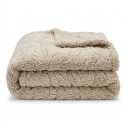 Ultra-Soft Sherpa Fleece Throw Blanket – Cozily Plush, Lightweight, and Warm Decorative Blanket for Bed, Couch, Sofa, and Living Room (Brown),    50" x 60 
