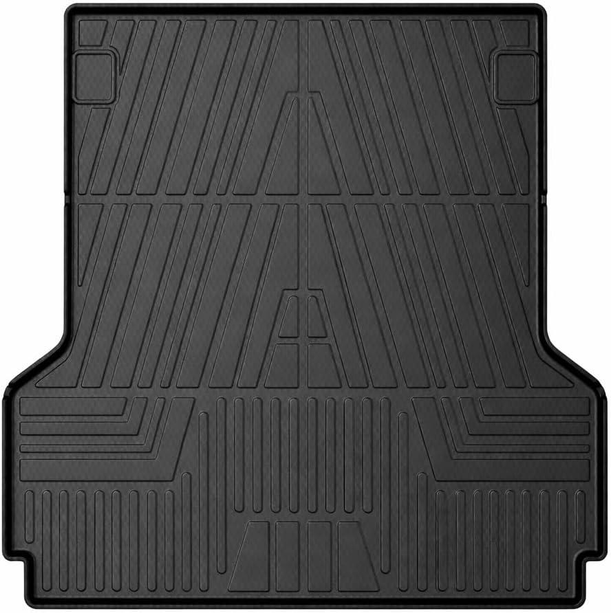 Mixsuper Truck Bed Mat for Ford Maverick 2022-2024 2025 2026 Hybrid & Gas Models, All Weather Truck Bed Liner Pickup Bed Mat TPE Durable Odorless Black