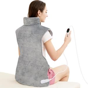 Heating Pad for Neck Shoulders Back Pain Relief, Gifts for Women Men Mom Dad Elderly, Electric Large Heat Pad with 6 Heat Settings 4 Timers, ETL Certified (Back Hating Pad)