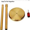 Toilet Paper Holder Stand Holding Up to 5 Paper Rolls, Free-Standing Spare Rolls Storage Holder, Stainless Steel (Brushed Gold)