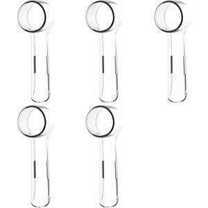 HSYTEK 5 Pack Toothbrush Cover Caps Compatible with Oral B Braun Replacement Heads, Fits for Cross Action Brush Heads and Pro 1000 Electric Toothbrushes, Convenient for Travel and More Sanitary (Transparent)