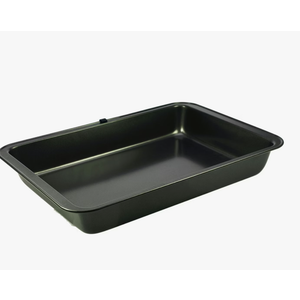 Oven Dish With Non-Stick Coating  Black Metal High-Sided Oven Dish (13.5 x 9In.)