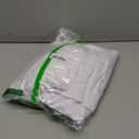 BRILLMAX 4 Pack White Spandex Table Covers for 8 Ft Rectangle Tables - 180 GSM Thick Stretch Tablecloth Fitted, Reinforced Foot Pockets, Wrinkle Free Cloth for Wedding Banquet Party Trade Show