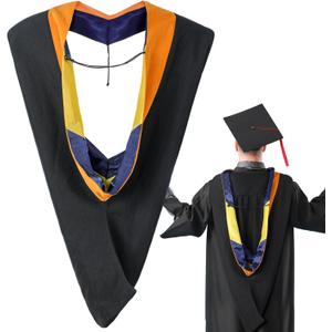 Mepase 42 Inch Master Graduation Hood Unisex MBA Education Master Hood Drab University Academic Hood for Graduation Ceremony