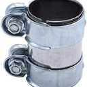 Exhaust Clamp Pipe Connector Double Clamp Exhaust Pipe Clamp Ø 60 mm x 95 mm 12793501