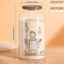 2 PCS Large Glass Jar With Lid Glass Food Storage Jars with Airtight Lid for Flour,Sugar,Coffee,Rice, Nutsand More(1 gallon/4000 ml)