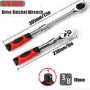 3/8" Drive Ratchet Retractable Socket Wrench,72-Tooth Extendable Ratchet Wrench,With Quick Release Locking,Soft-Grip with Reversible Switch