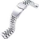 MiLTAT 22mm Watch Band for Seiko Turtle SRP775 SRP777 SRPA21, Super-J Solid Screw-Links