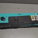 Logitech MK345 Wireless Keyboard and Mouse Combo with Palm Rest, 2.4 GHz USB Receiver, Compatible with PC, Laptop, Black