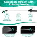 MaxWorks 51022 Pump-Action Garden Sprayer 5L/1.32 Gal with Adjustable Nozzle for Mist & Stream, Anti-Kink Hose, and Ergonomic Pump Handle for Plants, Pest Control, and Lawn Care