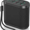 Portable White Noise Sound Machine for Adults, Baby - Brown/Pink/White Noise MachineRechargeable Battery, Headphone Jack, 21 Sounds, Nonstop Play & Sleep Timer, Memory Function, Home, Office,Travel (Small, Black)