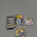 Kitty Birthday Party Supplies,Party Favors Include 10 Silicone Wristbands,10 Button Pins,10 Key Chains and 50 Stickers