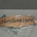 Jetec Home Sweet Home Sign, Rustic Wood Room Wall Decor, Farmhouse Plaque Wall Hanging Wooden Sign for Bedroom, Living Room, Wedding Decor(Wood Color)