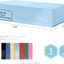 PACKHOME 6 Extra Large Gift Boxes 17.5x11.3x4.3 Inches, Baby Shower Boxes with Magnetic Lids for Clothes and Large Gifts (Glossy Light Blue)