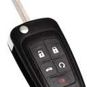 MechanMagic Remote Flip Key Fob Replacement Fits for Chevy Cruze Equinox Camaro Malibu Sonic Impala Buick Lacrosse Regal Verano Encore Allure GMC Terrain 2010-2021 Keyless Entry Control OHT01060512