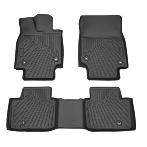 Powerty Floor Mats for 2023 2024 2025 2026 Toyota Crown All Weather 3D TPE Anti-Slip Car Liners for 1st & 2nd Row Accessories