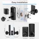 Wi-Fi Smart Keyless Entry Door Lock with Knob, Keypad Door Lock with Handle, Smart Locks for Front Door, Door Knob with Code, No Hub Required, APP Remote Control