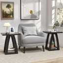 End Tables Living Room Set of 2. Side Tables Living Room. Side Table Beside Sofa. Modern End Table for Home. Black End Tables Set of 2, 19.68 inches x 15.35 inches x 22.44 inches