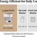 Portable Washing Machine with Spin Basket, Upgraded 16L Foldable Mini Washer5-Min Wash3-Min Spin1-Year Manufacturer WarrantySmall Washing Machine for Travel, Dorms, RVs, Camping (Gray)