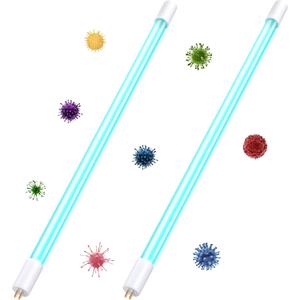 Qualirey 2 Pack UV-C Replacement Bulb, Compatible with GermGuardian LB5000, and AC5000 AC5250PT Air Purifiers, UV Light Bulb, 8W