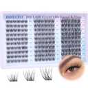 Lash Clusters Wispy Eyelash Clusters Natural CC-Curly Cluster Lashes zanlufly Wispy Individual Lashes 180Pcs Eyelash Extension 10 12 14MM DIY Lash Extension