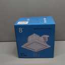 FEITON Bathroom Exhaust Fan with Light, Ceiling Mount, 110 CFM 1.0 Sones 4 Inch Duct, Quiet Square Bath Fan Light Combo, Shower Exhaust Fan with Light