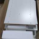 Sauder Folding SewingTable & Craft Cart Storage Cabinet, in Soft White