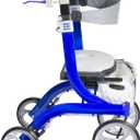Drive Medical Nitro DLX Foldable Rollator Walker for Seniors, Adults, and Disabled - Hand Activated Brakes, Padded Seat, and Storage Bag - Sleek Blue, 
Weight Capacity Maximum	300 pounds