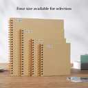 potricher 12 x 12 Inch DIY Scrapbook Album 40 Pages Hardcover Kraft Paper Scrap Book Photo Albums Memory Book for Wedding and Anniversary Family (Yellow, 12 Inch)