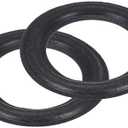 MECCANIXITY 2 Pcs 4.5 Inch Foam Speaker Edge Surround Rings 75x118mm(IDxOD) Perforated Subwoofer Rings Replacement Parts for Speaker Repair or DIY,Black