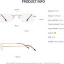 OCCI CHIARI Reading Glasses 1.0 For Women Men Eye Reader with Titanium Frameless Durable Spring Hinge 1.0 1.5 2.0 2.5 3.0 3.5 1.25 1.75 2.25 2.75