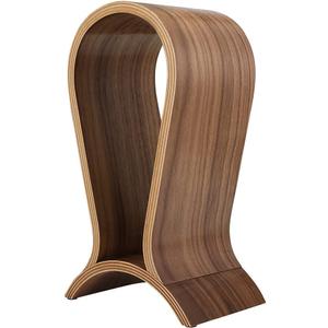 Headphone Stand Wood, Headset Stand for Desk, Walnut Gaming Headphone Holder Compatible for Sennheiser, Bose, Beats, Razer, AKG, Airpod Max, HyperX, Sony PS4