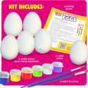 Dan&Darci Easter Egg Squishy Painting Kit - Arts & Crafts for Girls and Boys - Kids Art Activities - Craft Gift for Kid Ages 6 7 8 9 10 Year Old Girl Gifts - Decorate 6 Slow Rising Squishies
