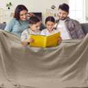 PHF 100% Cotton Waffle Blanket Oversized King 120"x120", Lightweight Breathable Extra Large 10'x10' Summer Blankets for Bed, Giant Big Luxury Aesthetic Woven Bedding for Home Decor, Simply Taupe