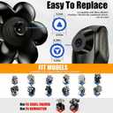 7 Head Magnetic Shaver Head Replacement for Freebird/SHPAVVER/Wyklaus/Cyruzi Head Shaver Bald Men - Universal Fit for Most Brand Shavers, Head & Face Grooming (Black/2Pack)