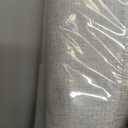 LAMIT Natural 100% Blackout Linen Curtains, 54 Inches Linen Textured Thermal Bedroom Curtains Back Tab and Rod Pocket Neutral Panels with White Liner for Farmhouse, 2 Panels, 42 x 54 Inch, Taupe