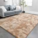 TWINNIS Large Area Rugs for Living Room Bedroom, 5x8 Feet, Super Soft Indoor Thickened Memory-Foam Carpets Easy-Cleaning, Modern Aesthetic Comfy Rug for Kids Room Home Decor, Tie-Dyed Beige