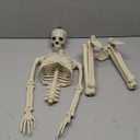 36" Skeleton Halloween Decoration, 3FT Full Body Posable Skeleton Realistic Human Bones with Posable Joints for Halloween Pose Prop Decor Yard Lawn Garden Patio Outdoor Haunted House Decorations