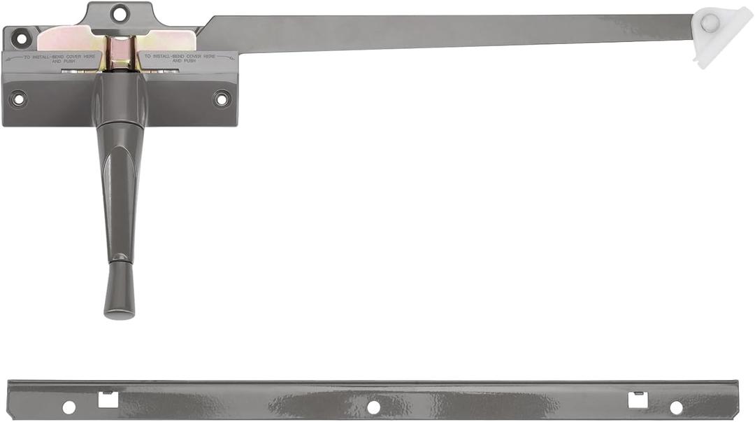 Touri Straight arm Operator with Handle for Left Window 9 3/8 in. Fit Andersen Perma-Shield Casement Window (1979-1989), Stone Color Window Opener