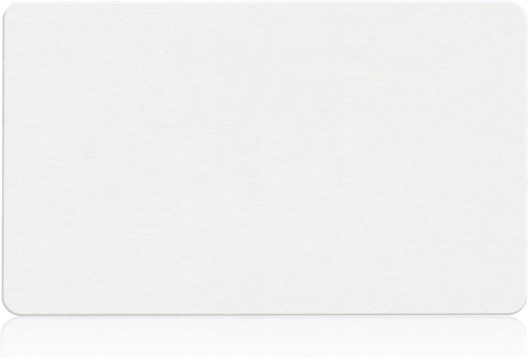 Extra Large Stone Bath Mat, 36''x24'' Non-Slip Diatomaceous Earth Stone Bath Mat, Super Absorbent Quick Drying for Bathroom/Kitchen, Easy to Clean (Large, White, Flat 1 Pack)