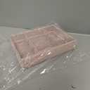 Annova Desk Top Organizer Tray for Office Organization - Metal Mesh - Storage Tray with Dividers for Pens, Desktop Accessories, Bathroom, Kitchen, Makeup and Office Supplies (Large, Light Pink)