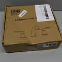 Bathroom Sink Faucet, Faucet for Bathroom Sink, Widespread Brushed Nickel Bathroom Faucet 3 Hole with Stainless Steel Pop Up Drain and cUPC Lead-Free Hose - (Brushed Nickel) (8 Inch 1 Pack)