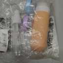 16 Pack Travel Bottles Set - TSA Approved Leak Proof Silicone Squeezable Containers for Toiletries, Conditioner, Shampoo, Lotion & Body Wash Accessories (White)