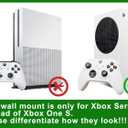 Wall Mount for Xbox Series S (Mount The Console & Accessories on Wall Near or Behind TV Left/Right), Wall Shelf Bracket Kit for XSS System